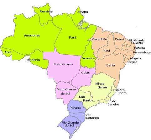 maps of brazil. Maps of Brazil: north east